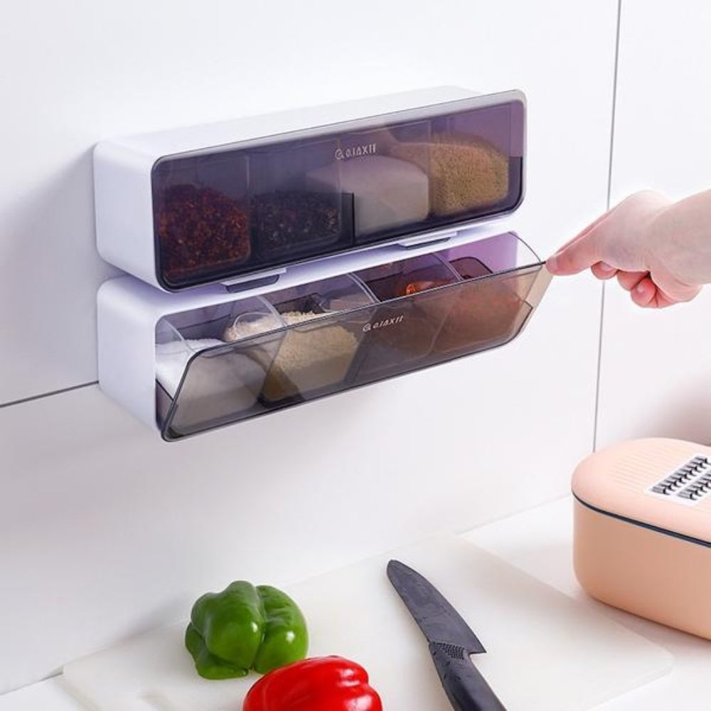 Kitchen Salt Sugar Condiment Box